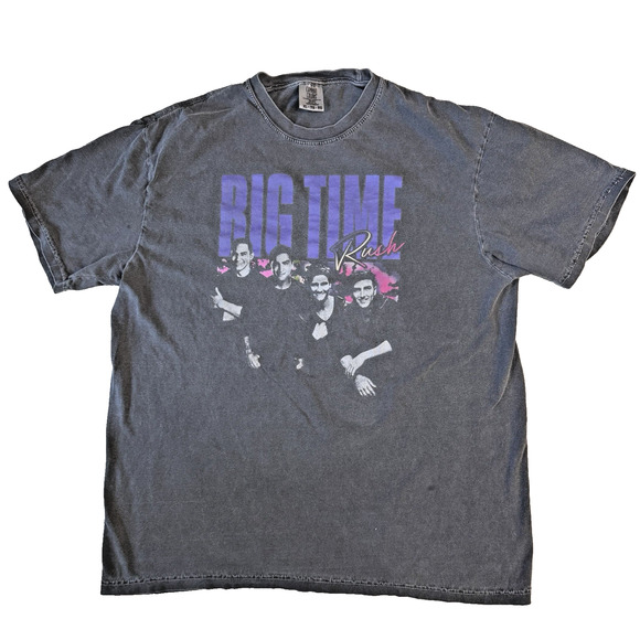 Rare Official 2022 Big Time Rush Forever Tour Promo Shirt Men's Size XL EUC - Picture 1 of 7